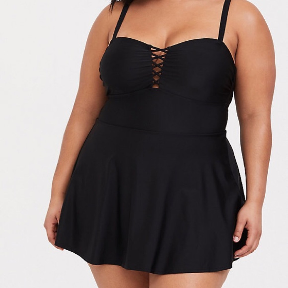 Black torrid swim dress